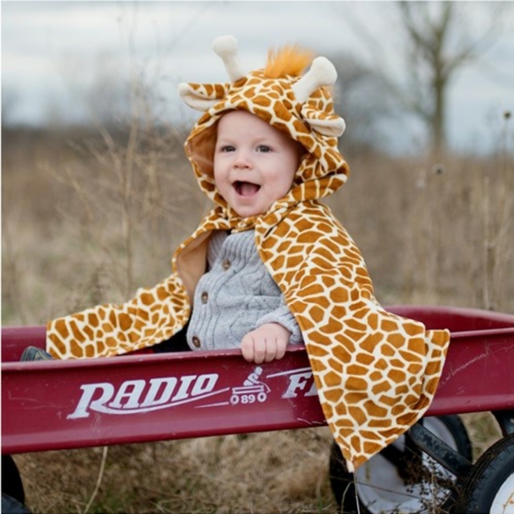 Great Pretenders Giraffe Baby Cape Costume, 6-12 months - Picture 2 of 9